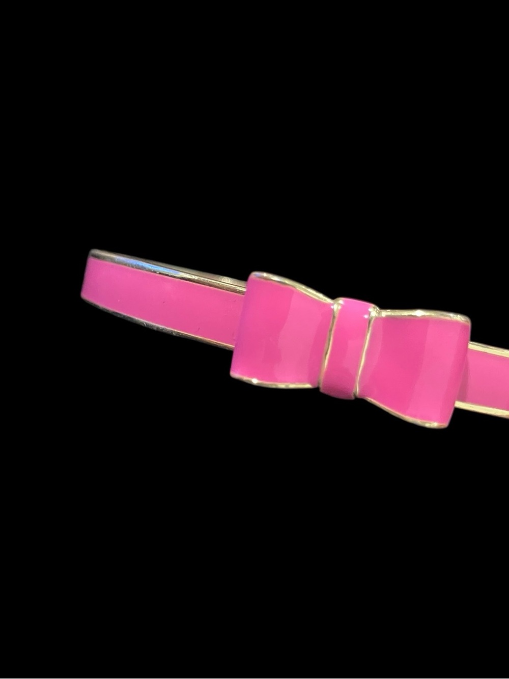 Kate Spade New York Enamel Bow Bangle Bracelet Pink retired